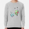 ssrcolightweight sweatshirtmensheather greyfrontsquare productx1000 bgf8f8f8 7 - Invader Zim Merch
