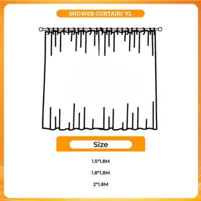 3D shower curtain - Invader Zim Merch